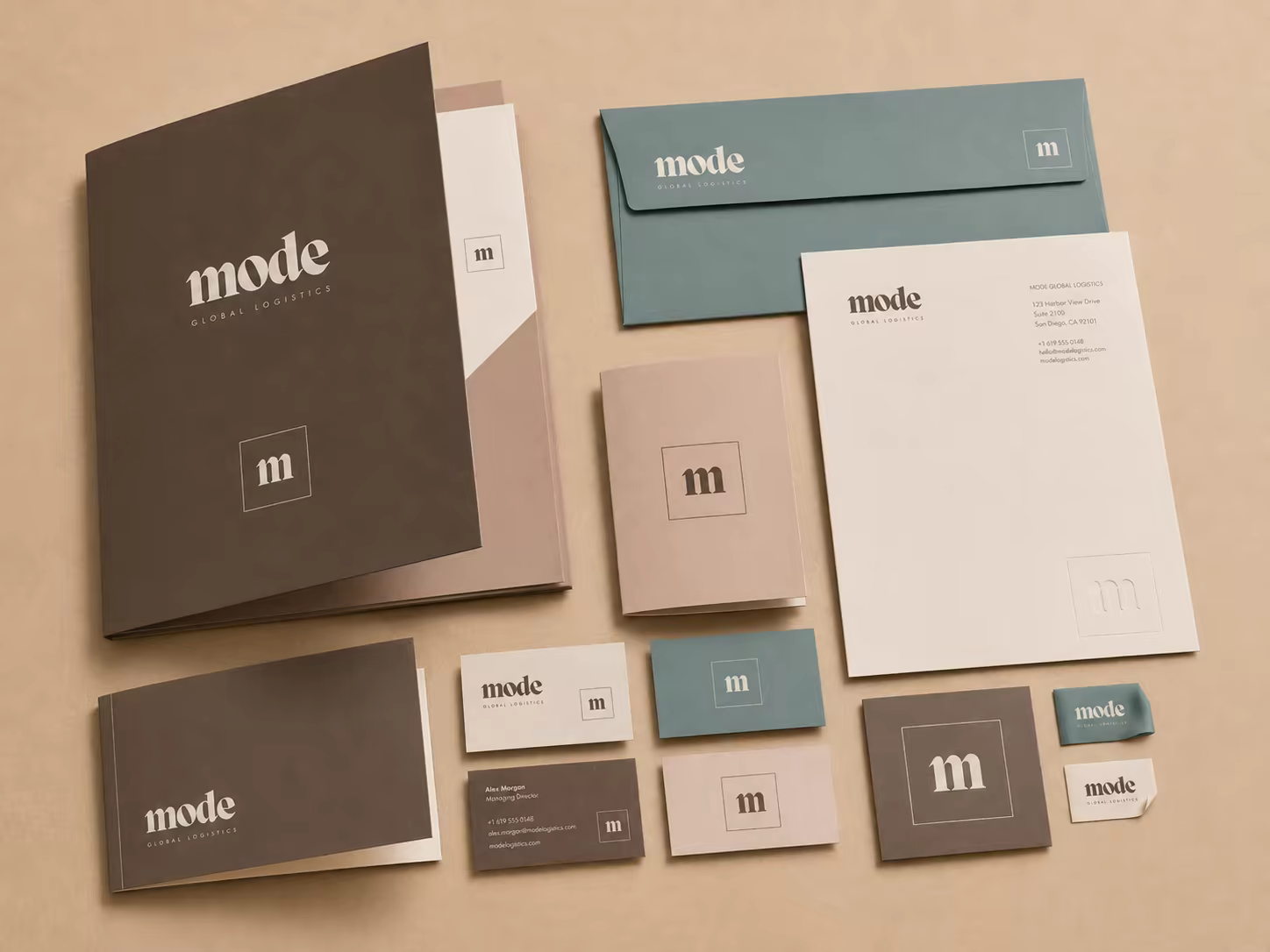 Mode Global Logistics — Branding project (identity, stationery) by Quantum Impact, Derby