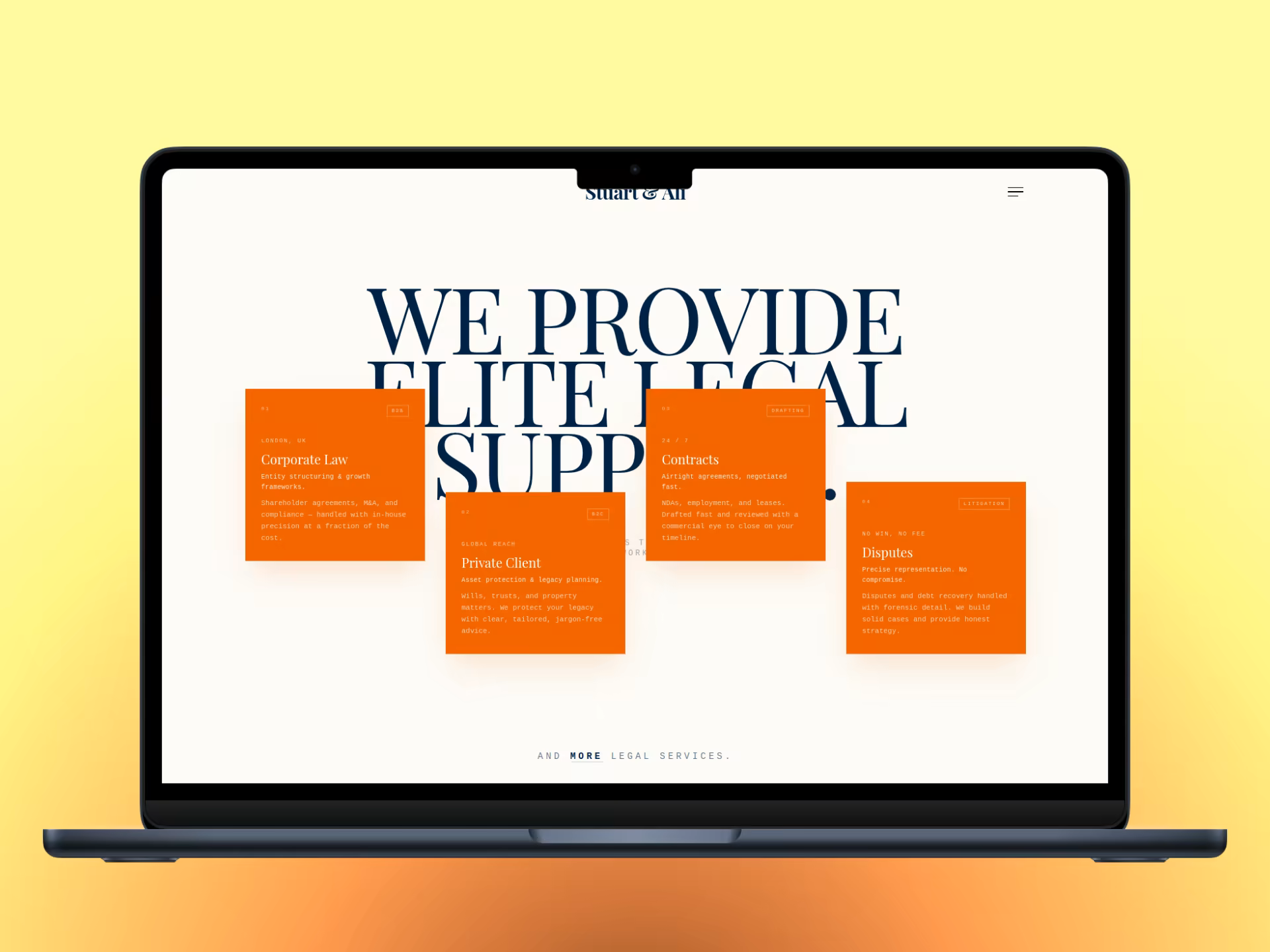 Legal services — Web project (site, brand) by Quantum Impact, Derby